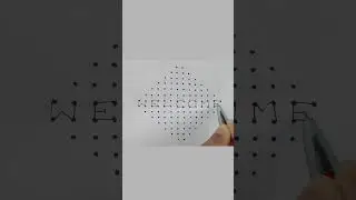 14&times;2&times;2 dots welcome rangoli #shorts