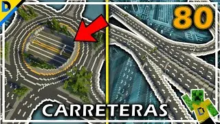 🏗CONSTRUYENDO una CIUDAD en Minecraft #80 - 🛣️GRANDES CARRETERAS Y AUTOPISTAS 🚗
