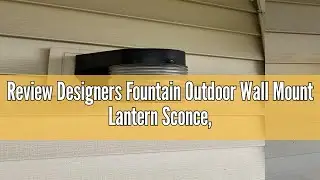 Review Designers Fountain Outdoor Wall Mount Lantern Sconce, Black Finish, Weather Resistant, Clear