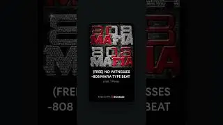 (FREE) NO WITNESSES -808 MAFIA TYPE BEAT @808MafiaTV @SmokehouseBeatz @officialfuturevideos 