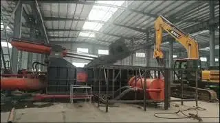 Scarp metal baler machine#baler #balingmachine #copper #aluminium #iron