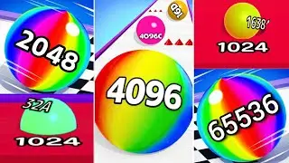 Rolling Ball Run Numbers Game [Old vs New | 2048 vs Infinity] 🔥 Ball Run 2048 vs Ball Run Infinity!