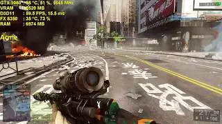 GTX 1080 + FX 8350 Battlefield 4 Multiplayer 64 Players 1080p