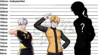 Height Comparion All Character The spike cross