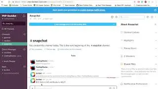 SlackBot Demo: (NO CODE SHOWN)