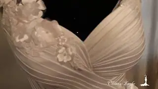 Haute Couture Bridal 2018 /Exclusive wedding dress with open leg by fashion designer Oksana Zaga