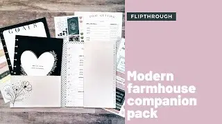 Flipthrough | Modern Farmhouse companion pack | Happy Planner