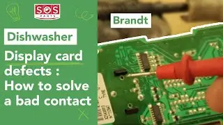 Display card defects on a Brandt dishwasher