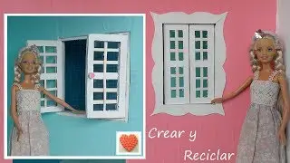 Casa de muñecas de cartón... fácil Parte 6 Las ventanas