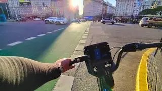 Manejando bicicleta por Buenos Aires - Argentina | Ecobici