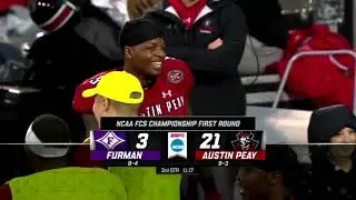 FCS Playoffs - Furman at Austin Peay - NCAA football - ESPN3 highlights - 11/30/2019