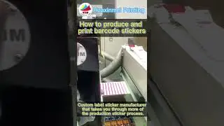 How to produce andprint barcode stickers