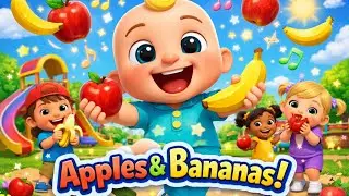 Fun Baby Playdate Song 🍎🍌 | I Like to Eat Apples and Bananas