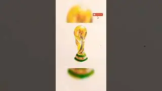 FIFA World Cup trophy amazing drawing video #fifa #art