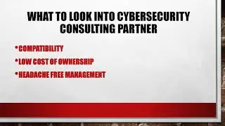 Cybersecurity Service provider