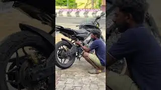 Under seat exhaust for ns200 modified | ns200 exhaust system Tamil #ns200 #ns160 #tamil