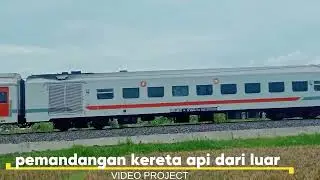 Perjalanan Tenang dengan Kereta Api | Pemandangan Indah dari Dalam Kereta #keretaapi 