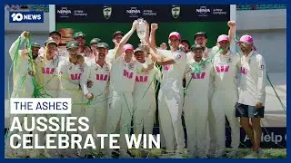 Australia Celebrates Ashes Win Over England | 10 News