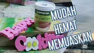 Aplikasi Dempul AQUA PUTTY pada Media MDF
