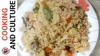 Mix Vegetable Rice | Quick & Easy Recipe By Cooking and Culture 