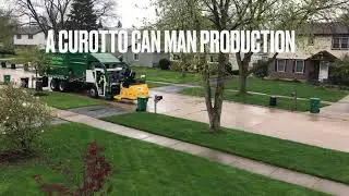 McNeilus Meridian Front Loader 7 + McNeilus Contender in the Rain.