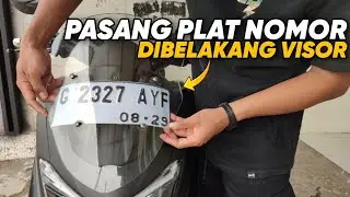 Cara Pasang Plat Nomor di Belakang Visor Windshield Nmax