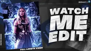 WATCH ME EDIT | poster design | Ibispaint x | ios,android 🔥