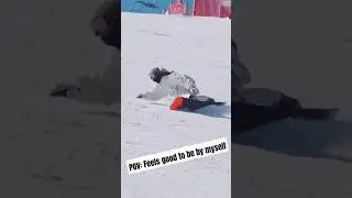 CAN'T TAKE EYES OFF OF HER 🔥 #carving #snowboarding