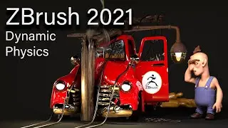 Dynamic Physics Simulation in ZBrush 2021 - Car Wreck Meshes, Dynamic Thickness, and More!!!