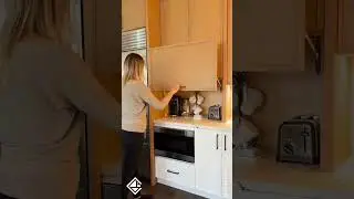 Coffee Station in Kitchen Appliance Garage &ndash; Kitchen Organization Hack!