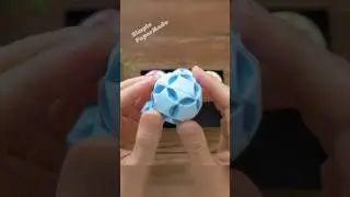 ラッキースターがボールに変身！星のくす玉 Paper Star Ball #紙工作ぺん #SimplePaperMade