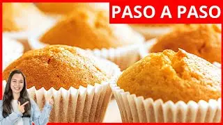 ✅ MAGDALENAS rellenas de DULCE DE LECHE 😋 - SUPER ESPONJOSAS