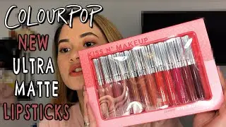 SWATCHING NEW COLOURPOP KISS N' MAKEUP ULTRA MATTE LIP SET!