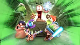 Worms Battlegrounds Alien Invasion DLC Trailer [Xbox One]