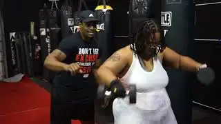Shavon Training With Cam at Iron Jox Fitness