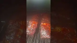 Maple BBQ sauce Glazed Rubs on the feet smoker
