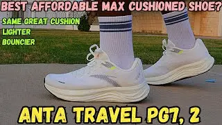 Best affordable max cushioned shoe? Anta Travel Step PG7 2 Review: #antatravel #Antapg72 #antarun