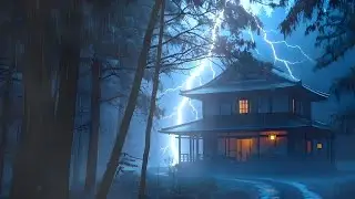 Intense Thunderstorm Sounds for Sleep ⚡ Heavy Rain, Powerful Thunder & Lightning