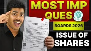 ISSUE OF SHARES | Most Important Questions for Class 12 Accounts Boards 2026