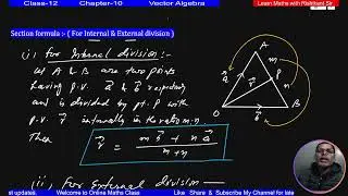Class-12 Vector Algebra  Lecture-3
