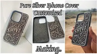 Silver Mobile Cover | Luxury Silver Mobile Cover | Customised Silver Mobile Cover 
