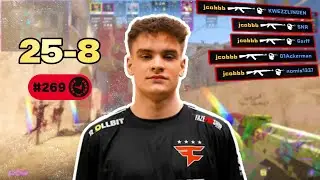 💀 JCOBBB 25-8 POV: FACEIT MASTERCLASS (Mirage) | 3978 ELO