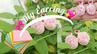 Diy Earrings😱😍 || How to make handmade Paper Earring for Navratri #youtubeshorts #earrings #navratri