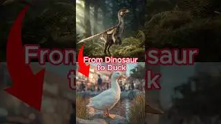 The Dinosaur That Became a Duck 🦆 #Duck #Dinosaur #AI #Evolution
