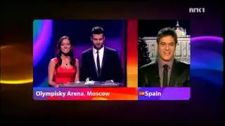Eurovision 2009 - Spanish voting