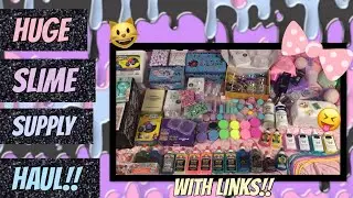 HUGE SLIME SUPPLY HAUL & CLAY REVIEW!! (ALIEXPRESS & AMAZON HAUL)