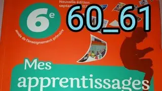 Lexique/ citoyenneté et comportement civique page 60_61  mes apprentissage en français 6 AEP