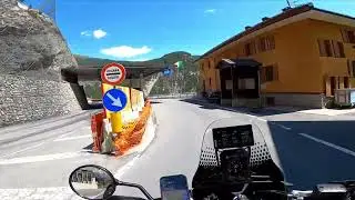 Grenz&uuml;bergang von Italien in die Schweiz mit der DUCATI DesertX Rally
