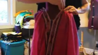Sari to roman/Greek dress transformation, Part two