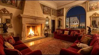 Piano Relaxation in Rome&ndash; 3 Hours Cozy Fireplace & Colosseum Lights